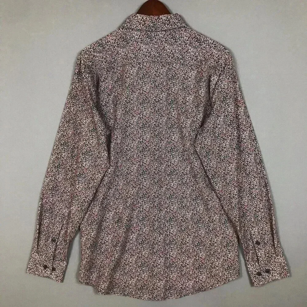Mizzen + Main Leeward Trim Fit Long Sleeve Button Up Shirt Mens Size Medium M
